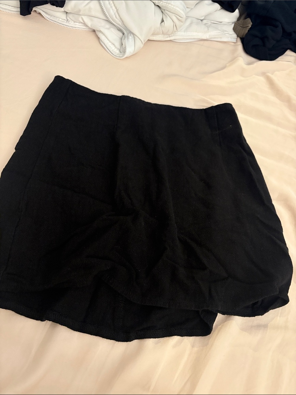 Princess Polly Black Mini Skirt - Clean A-Line Silhouette